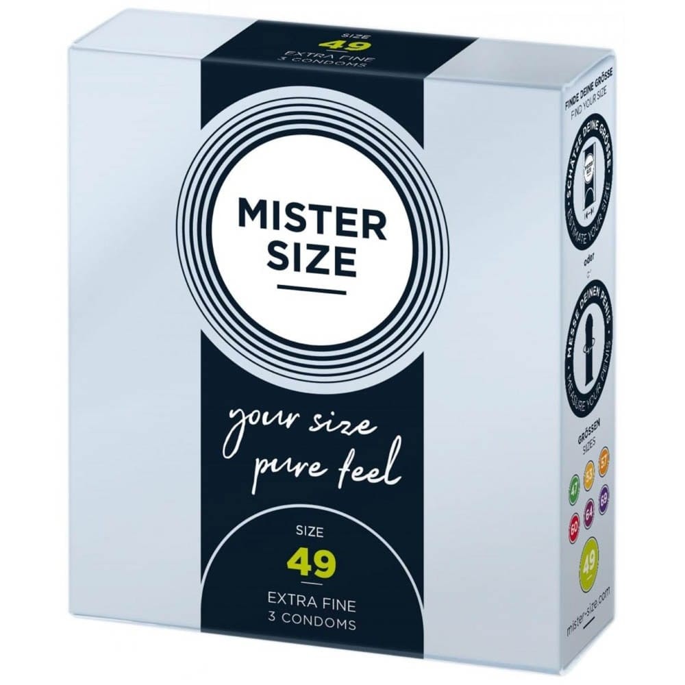 MISTER SIZE 49 mm Condoms 3 pieces - Óvszerek