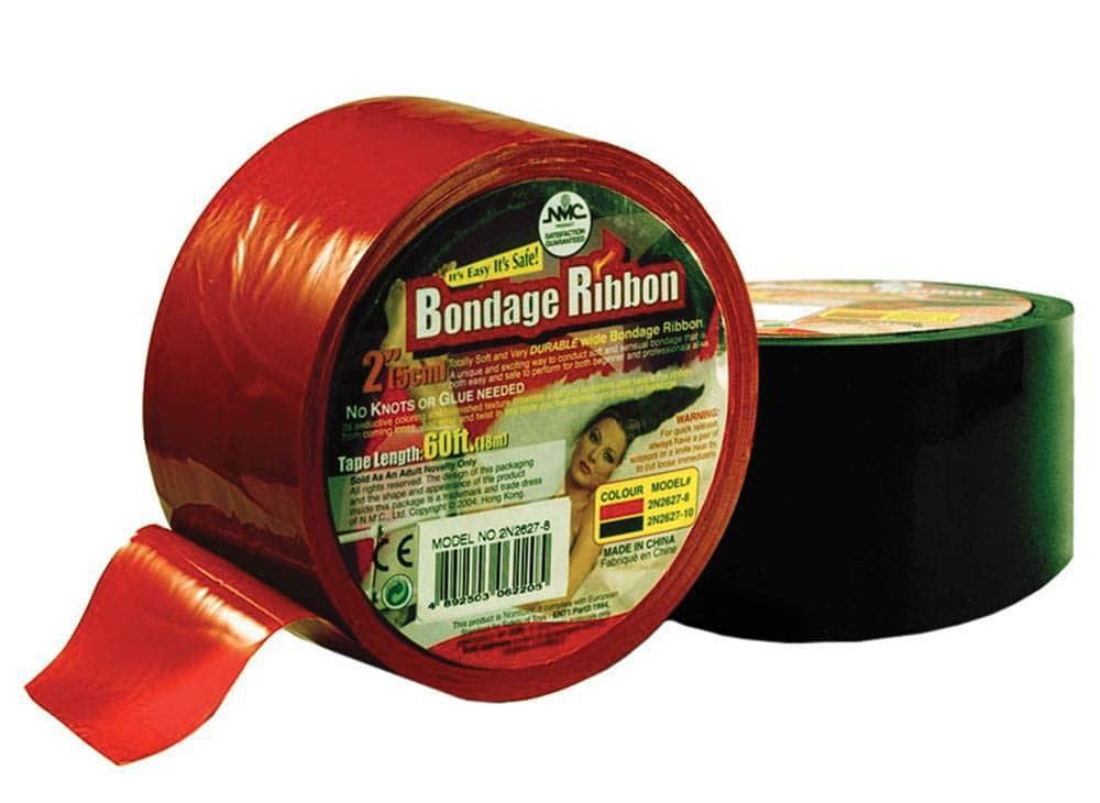 Bondage Ribbon 5cm/18mtr Red - Bilincsek - Kötözők
