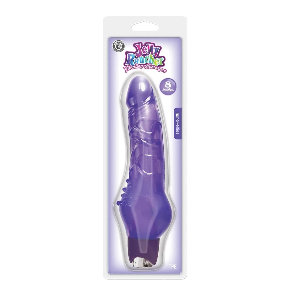 Jelly Rancher 8 inch Vibrating Massager Purple - Realisztikus vibrátorok