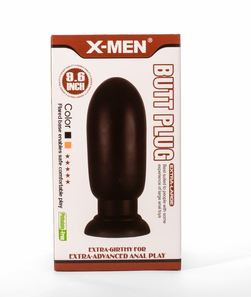 X-MEN 9.6" Huge Butt Plug Black 1 - Fenékdugók