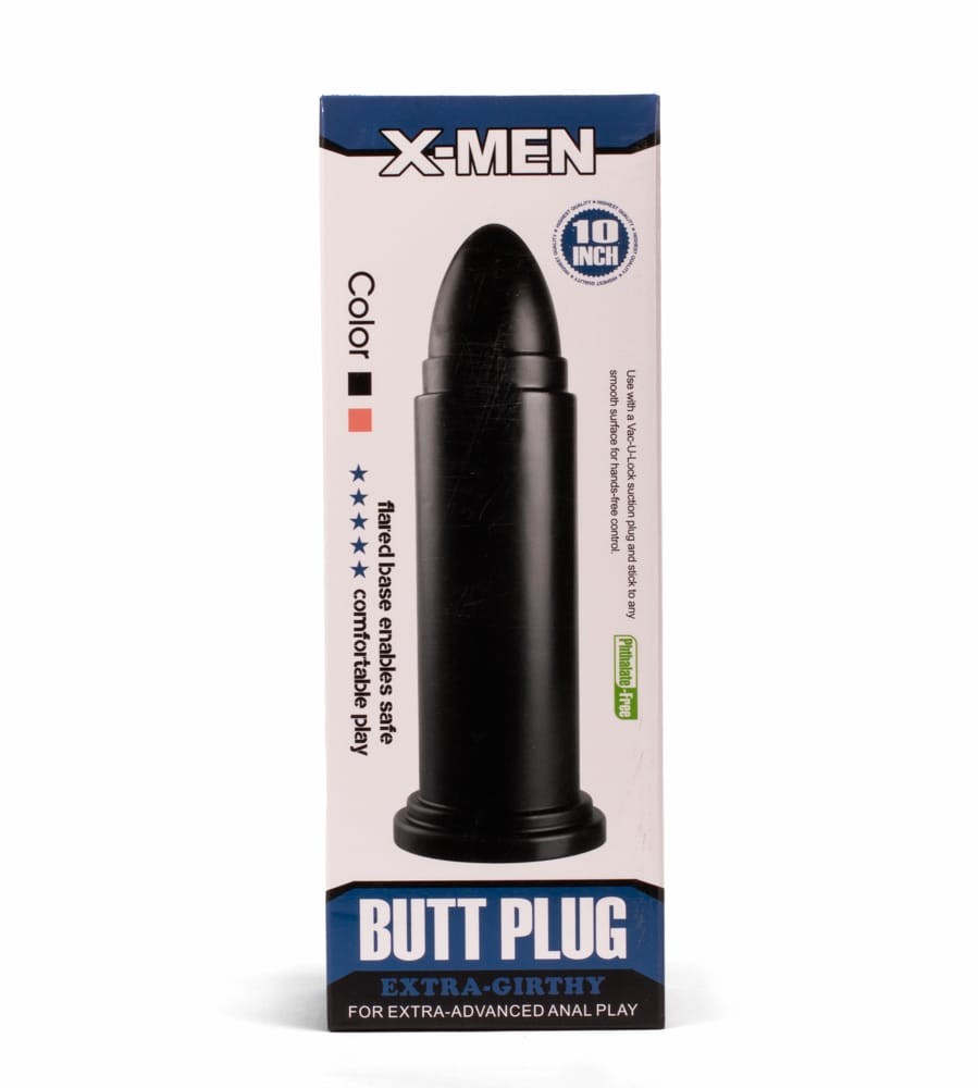 X-MEN 10" Huge Butt Plug Black 2 - Fenékdugók