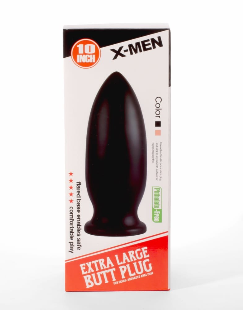 X-MEN 10" Extra Large Butt Plug Black - Fenékdugók