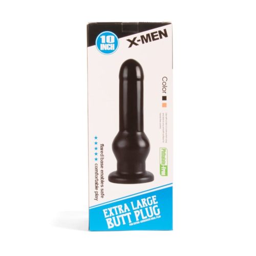 X-MEN 10 inch Butt Plug Black - Fenékdugók