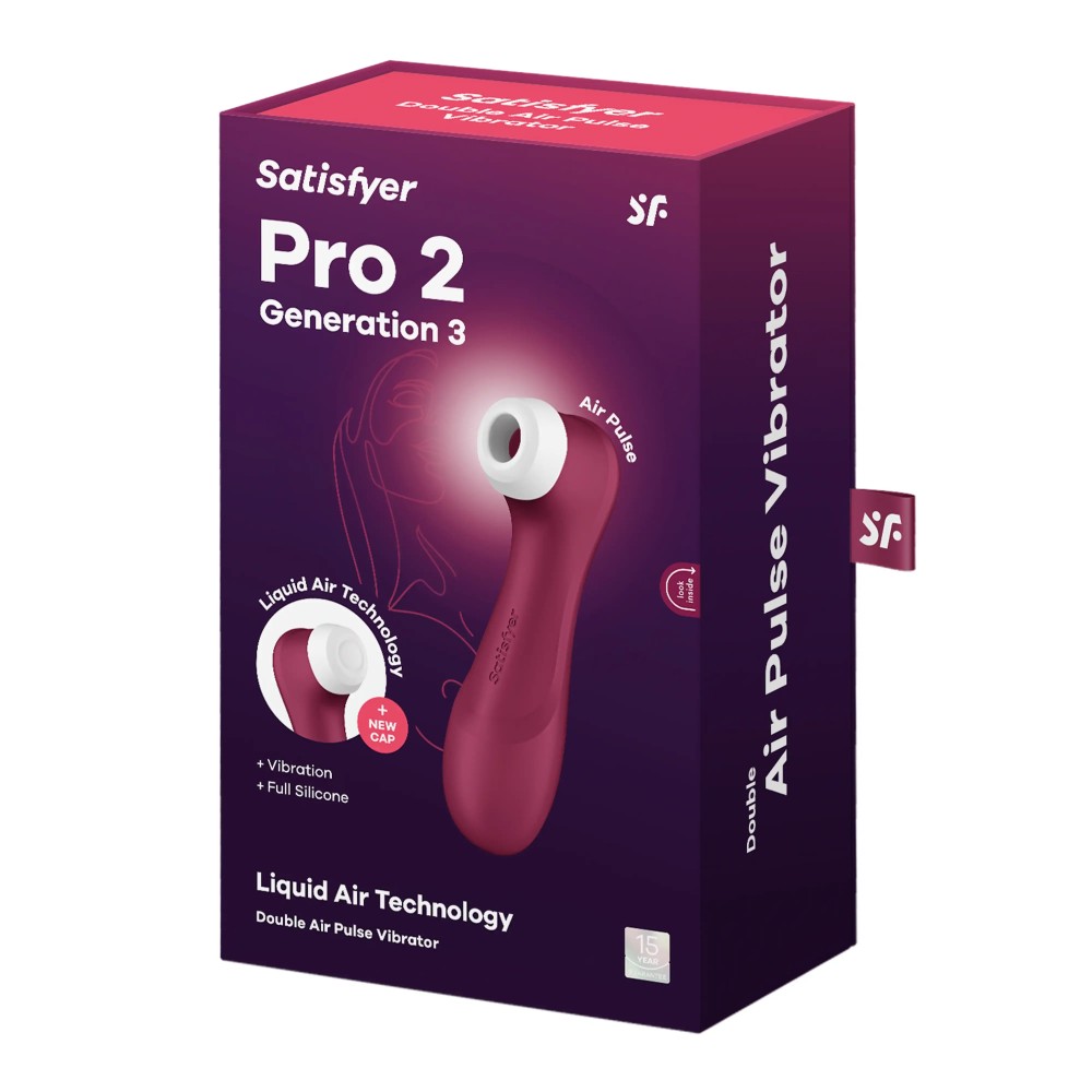 Pro 2 Generation 3 with Liquid Air wine red - Csiklóizgatók