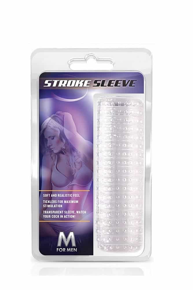 M For Men Stroke Sleeve Clear - Péniszgyűrűk - Mandzsetták