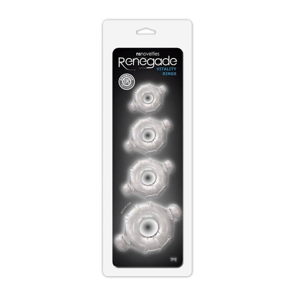 Renegade Vitality Rings Clear - Péniszgyűrűk - Mandzsetták