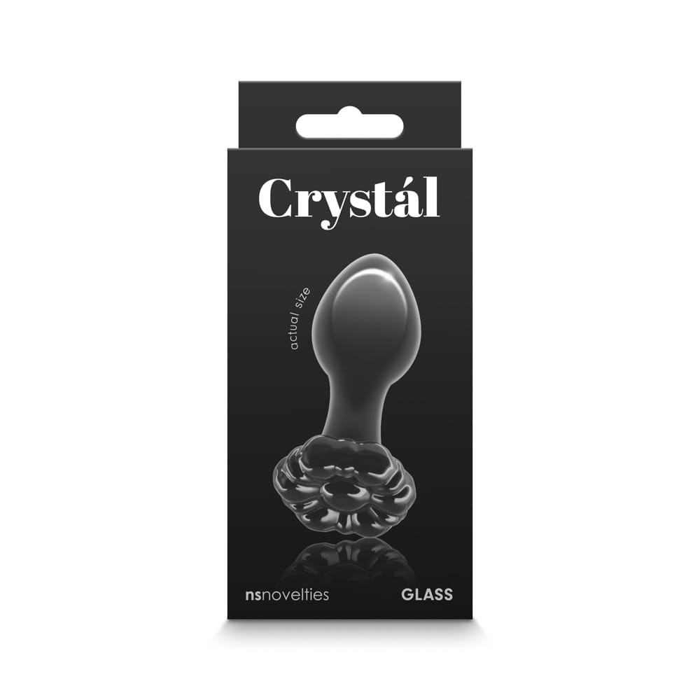 Crystal - Flower - Black - Fenékdugók