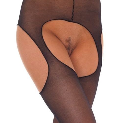 Suspender Tights Black OS - Harisnyák - Harisnyatartók