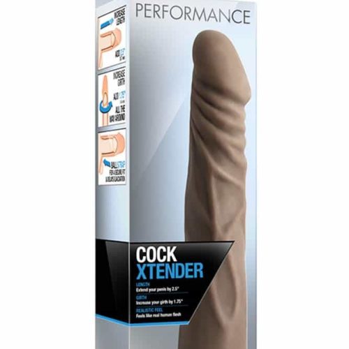 Performance Cock XTender Brown - Péniszköpenyek - Hosszabbítók