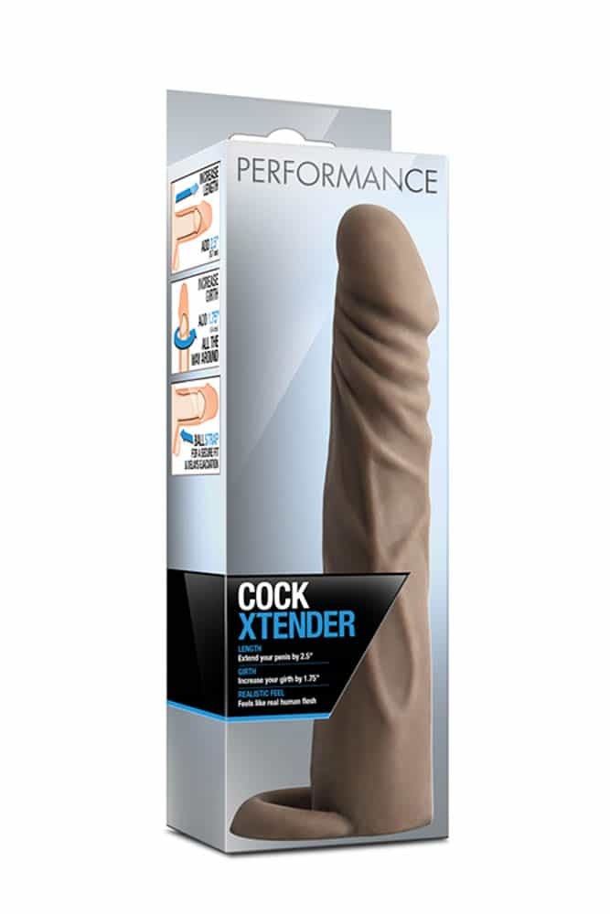 Performance Cock XTender Brown - Péniszköpenyek - Hosszabítók