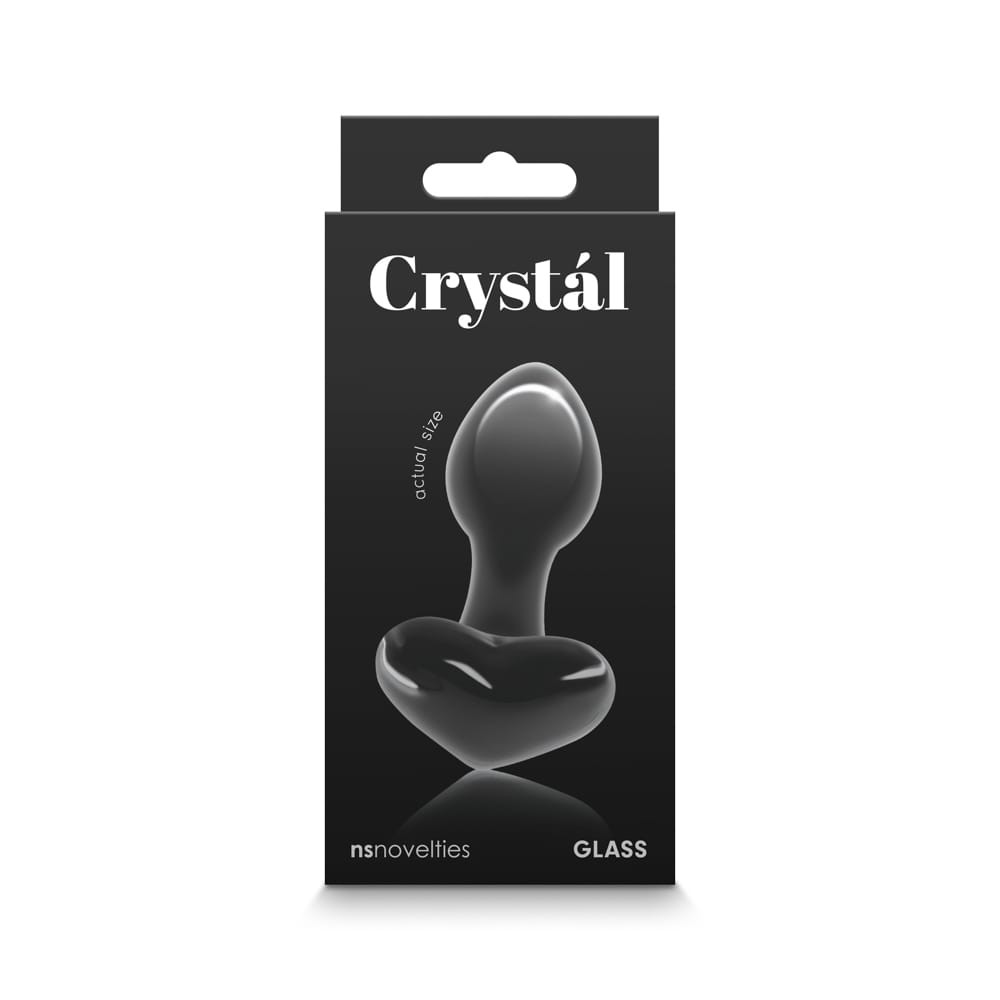 Crystal - Heart - Black - Fenékdugók