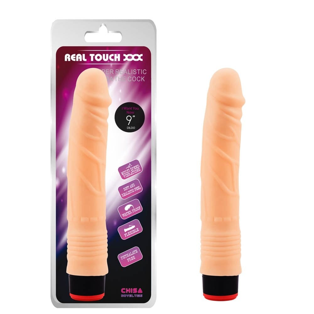 Real Touch 9 inch Vibe Cock Flesh - Realisztikus vibrátorok