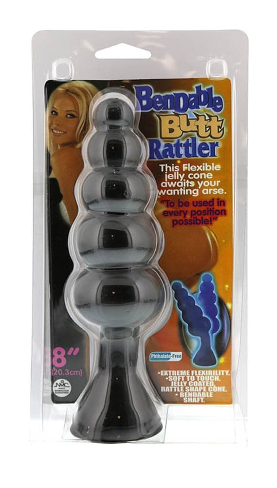Bendable Butt Rattler Black - Fenékdugók