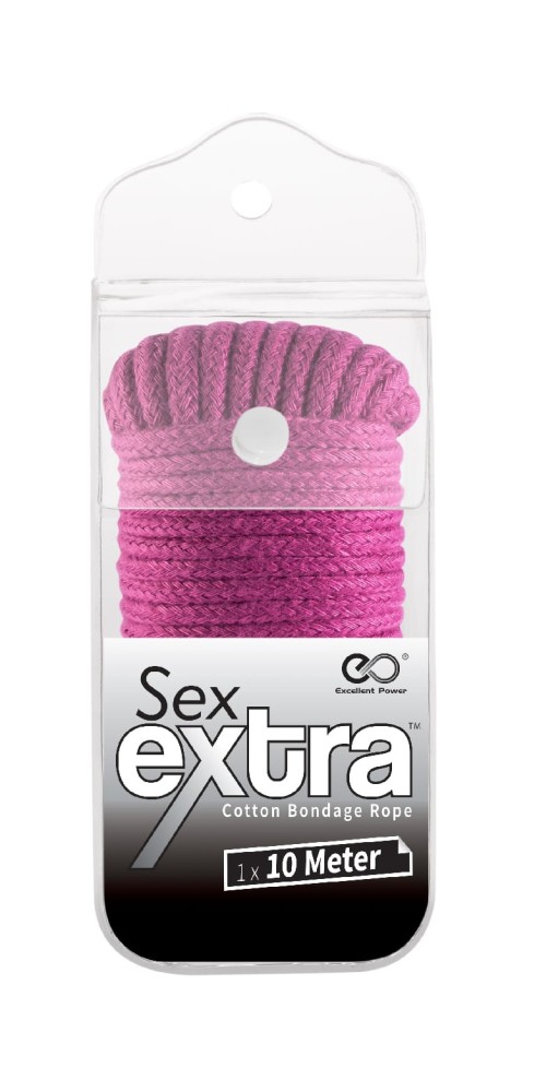 SEX EXTRA - SILKY BONDAGE ROPE PINK - Bilincsek - Kötözők