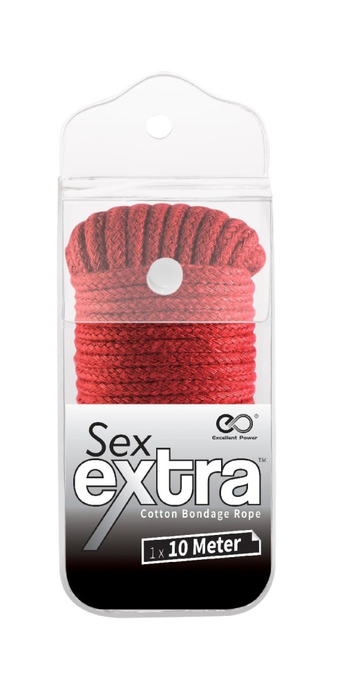 SEX EXTRA - SILKY BONDAGE ROPE RED - Bilincsek - Kötözők