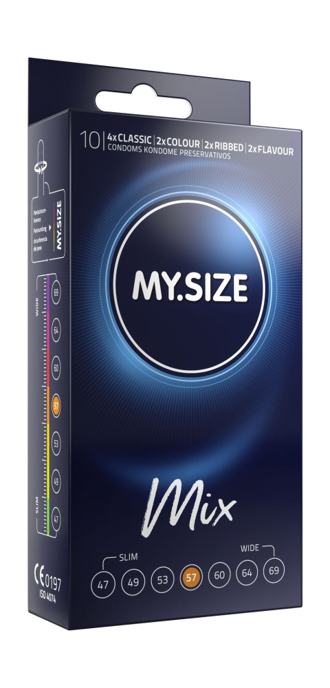 MY SIZE MIX Condoms 57 mm (10 pieces) - Óvszerek