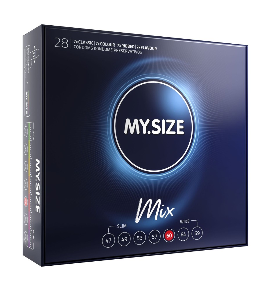MY SIZE MIX Condoms 60 mm (28 pieces) - Óvszerek