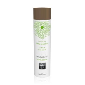 Massage oil stimulation - Lotus & Coconut oil 100ml - Masszázsgyertyák és olajok