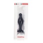 4.5" Glass Romance Anal Plug Black - Fenékdugók