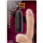 X5 Plus King Dong 8 inch Vibrating Cock - Realisztikus vibrátorok