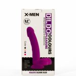 X-MEN 8.5" Dildo Colours Pleasure Black 4 - Dongok - Dildók