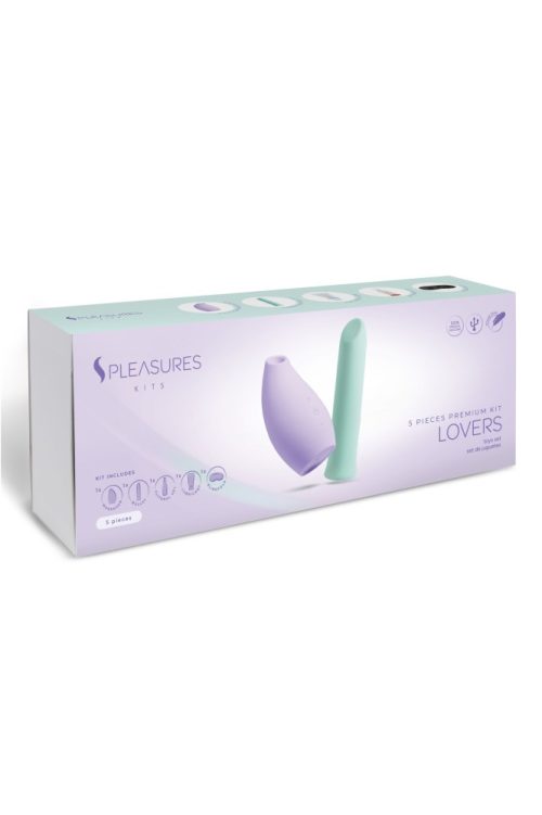 S Pleasures Velvet Lovers Kit - Purple & Mint - Szettek (segédeszközök)