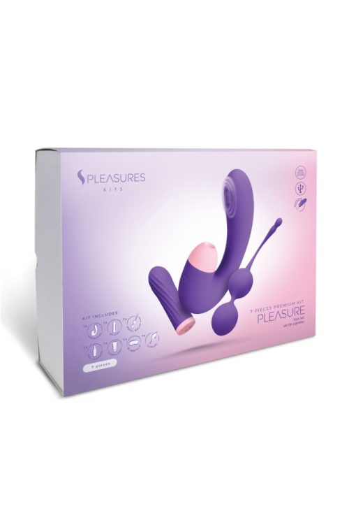 S Pleasures Velvet Pleasure Kit - Purple - Szettek (segédeszközök)