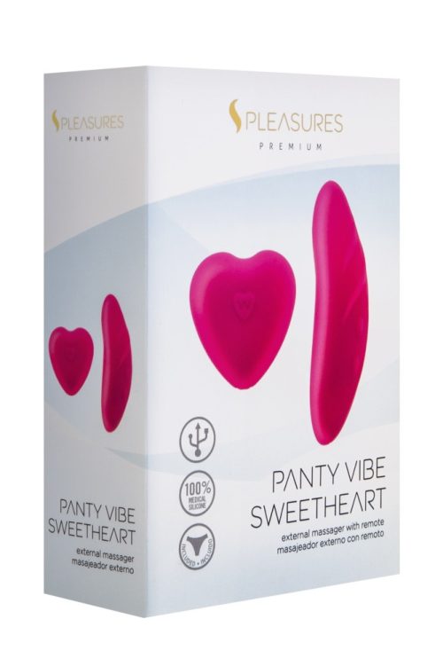 S Pleasures Premium Panty Vibe Sweetheart External Massager Pink - Csiklóizgatók