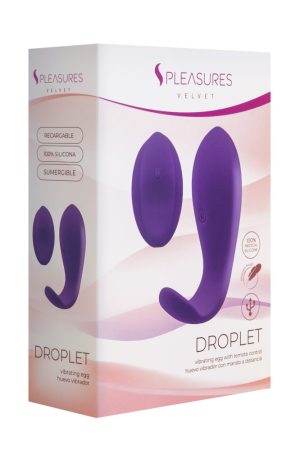 S Pleasures Velvet Droplet Purple - Mini vibrátorok és tojások