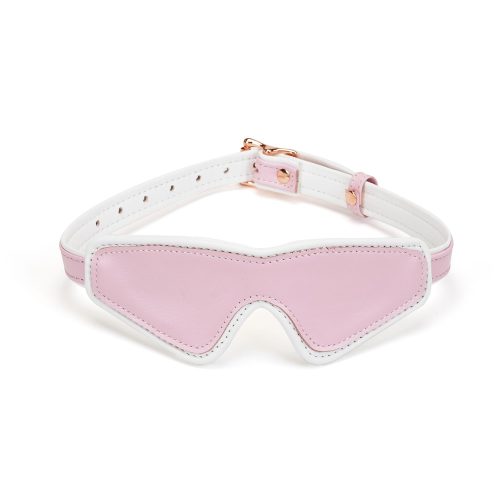 White & Pink Fairy Goat Leather Blindfold - Maszkok - Szemkötők - Fejfedők