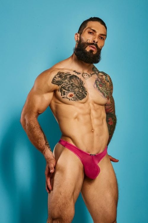 C4M Pouch Enhancing Thong-Fuchsia-L - Férfi ruházat