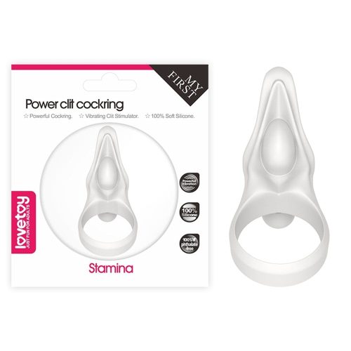 Power Clit Silicone Cockring White - Péniszgyűrűk - Mandzsetták