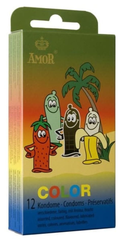 AMOR Color / 12 pcs content - Óvszerek