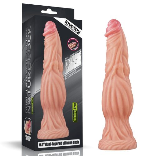 9.5" Dual-Layered Sillicone Cock - Dongok - Dildók