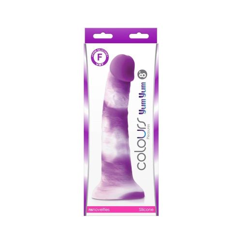 Colours - Pleasures - Yum Yum  8" Dildo - Purple - Dongok - Dildók