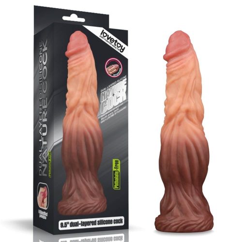 9.5'' Dual layered Liquid Silicone Nature Cock - Dongok - Dildók