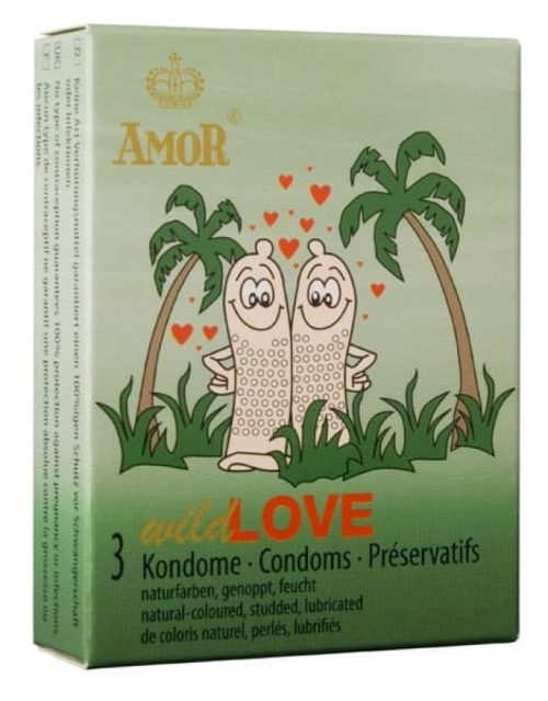 AMOR Wild Love / 3 pcs content - Óvszerek