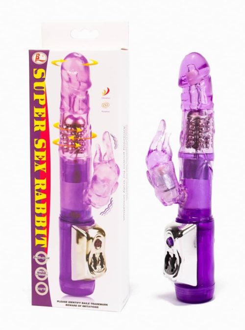 Super Sex Rabbit Vibrator Purple - Nonfiguratív vibrátorok