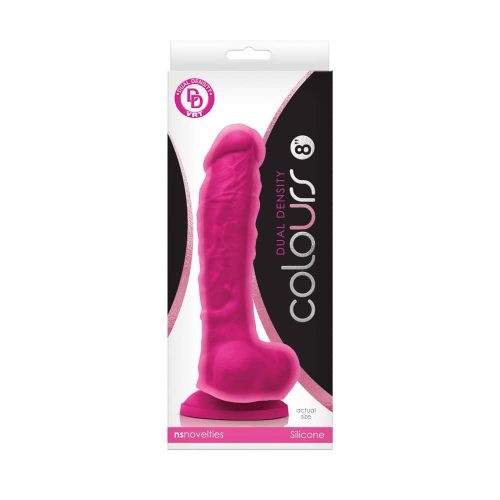 Colours Dual Density 8 inch Dildo Pink - Dongok - Dildók