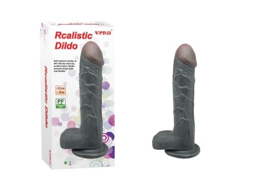 Charmly Realistic Dildo Black - Dongok - Dildók