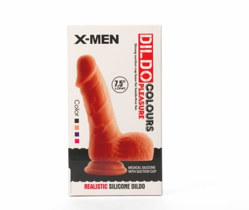 X-MEN 7.5" Dildo Colours Pleasure Black 3 - Dongok - Dildók