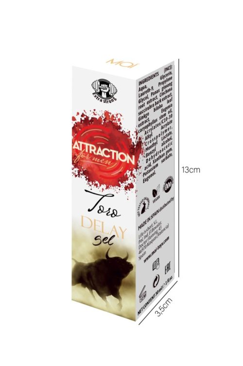 RETARDING GEL ATTRACTION TORO 30 ML - Késleltető termékek