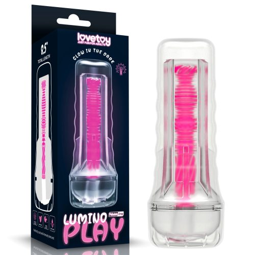 8.5'' Lumino Play Masturbator - Pink Glow - Férfi maszturbátorok