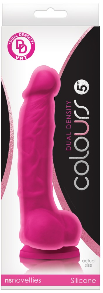 Colours Dual Density 5 inch Dildo Pink - Dongok - Dildók