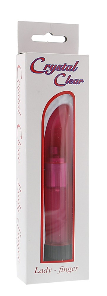 Lady Finger Vibrator Clear Pink - Klasszikus vibrátorok