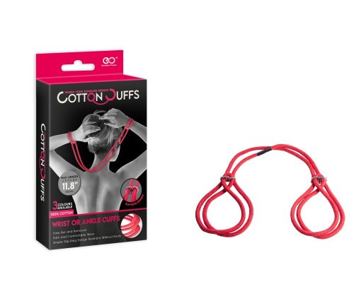 COTTON CUFFS RED - Bilincsek - Kötözők