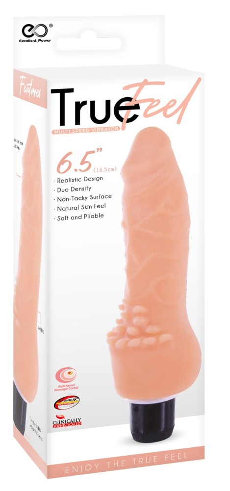 TRUE FEEL TPR VIBRATOR 6.5" III - Realisztikus vibrátorok