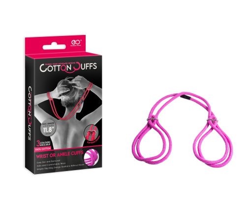 COTTON CUFFS PINK - Bilincsek - Kötözők