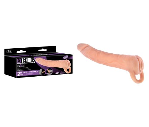 EXTENDOR 9" TPR 2 IN 1 EXTENDER & MASTURBATOR - Férfi maszturbátorok