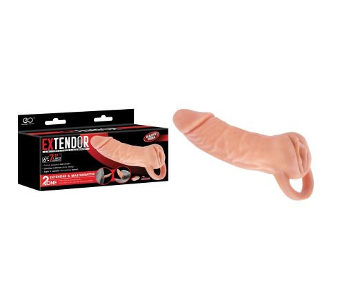 EXTENDOR 7" TPR 2 IN 1 EXTENDER & MASTURBATOR - Férfi maszturbátorok